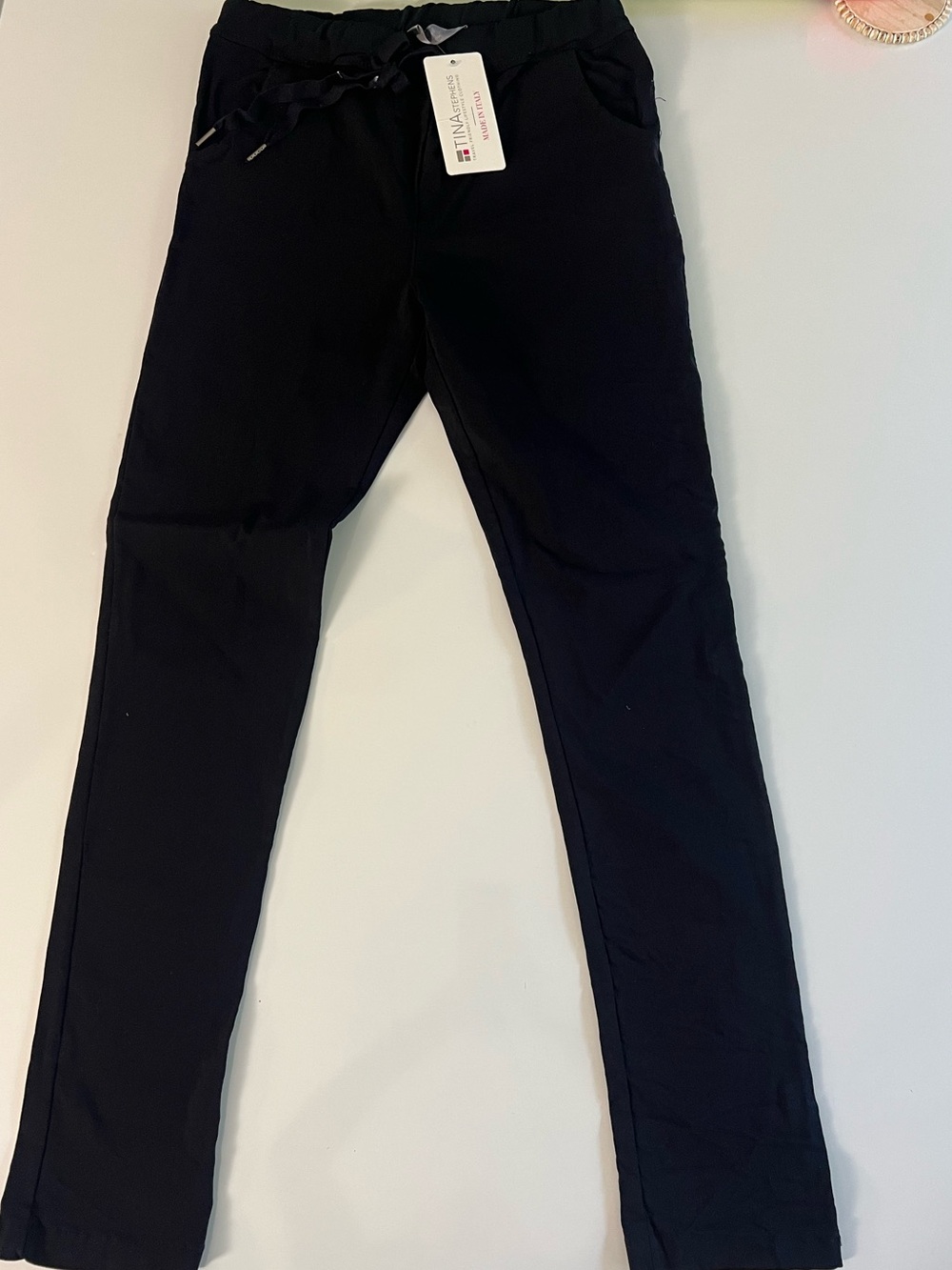 TINA STEPHENS Dark Navy Skinny Women's Pants